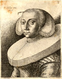 Wenceslas Hollar - The same woman, with a ruff (State 2)