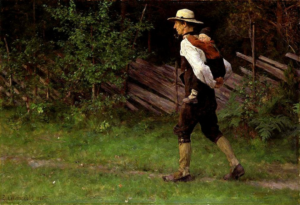 Erik Werenskiold - On the Way Home - NG.M.03751 - National Museum of Art, Architecture and Design