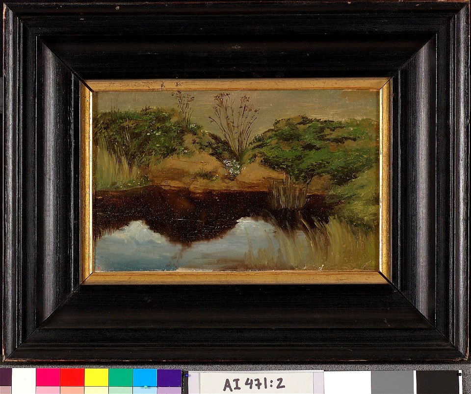 Werner Holmberg - Lammen rantaa, harjoitelma - A I 471-2 - Finnish National Gallery