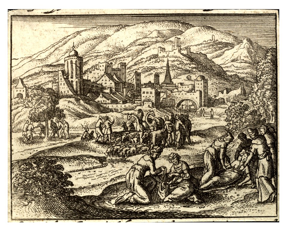 Wenceslas Hollar - The slaying of the Shechemites (State 2) 2