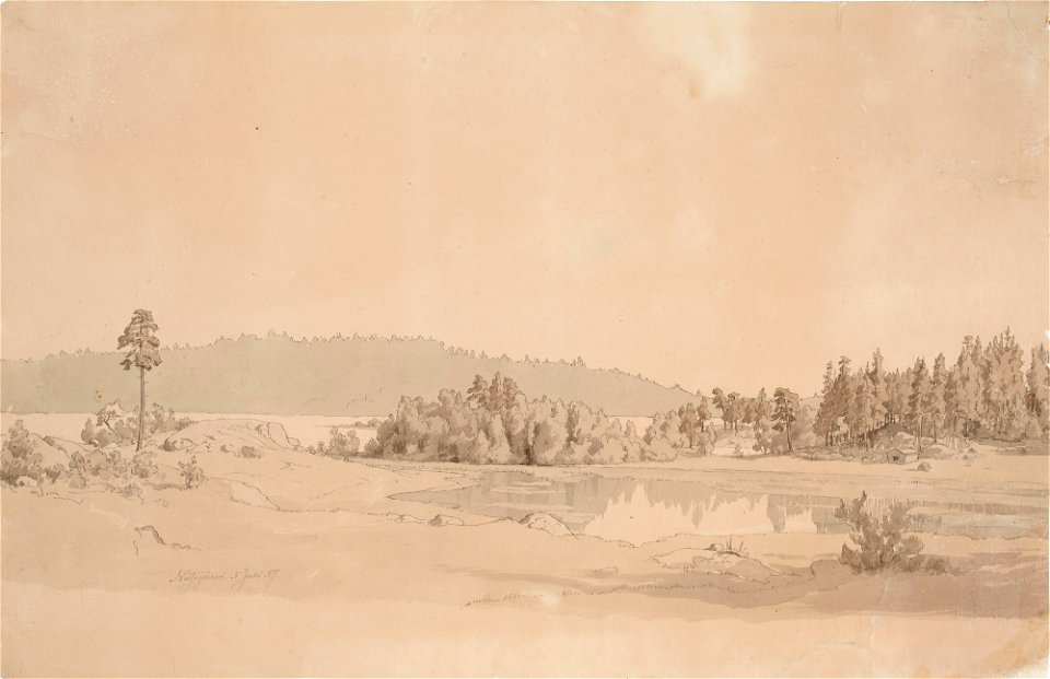 Werner Holmberg - Näsijärven lahti - A I 470-100 - Finnish National Gallery