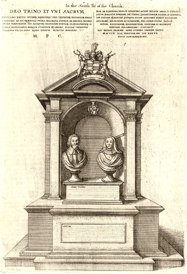 Wenceslas Hollar - William Peto (monument)