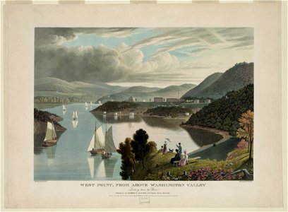 West Point, from above Washington Valley, looking down the river - painted by Geo. Cooke ; engraved by W.J. Bennett. LCCN97518966