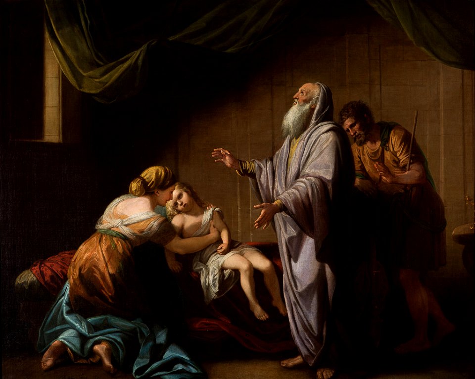 Elisha raises son BenjaminWest