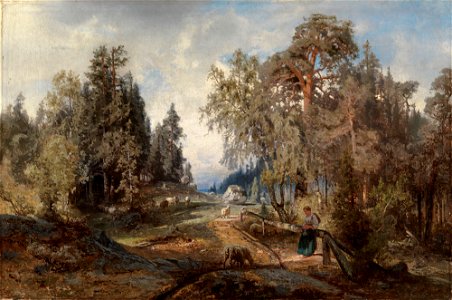 Werner Holmberg - Landscape with Sheep - A II 809 - Finnish National Gallery