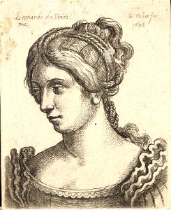 Wenceslas Hollar - Woman with with many plaits