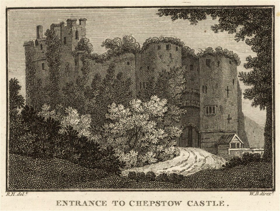 West View of Chepstow Castle - Entrance to Chepstow Castle