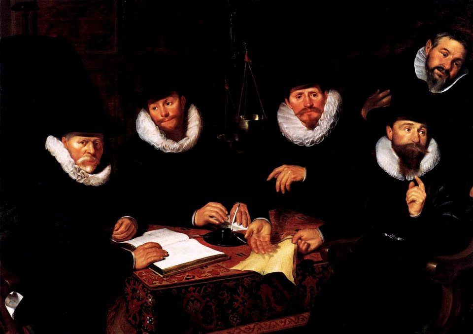 Werner van den Valckert - Five Regents of the Groot-Kramergild - WGA24210