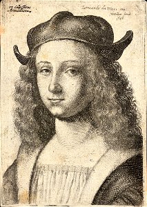 Wenceslas Hollar - Youth with long wavy hair and cap (State 2)