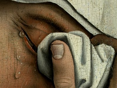 Weyden, Rogier van der - Descent from the Cross - Detail women (left). Free illustration for personal and commercial use.