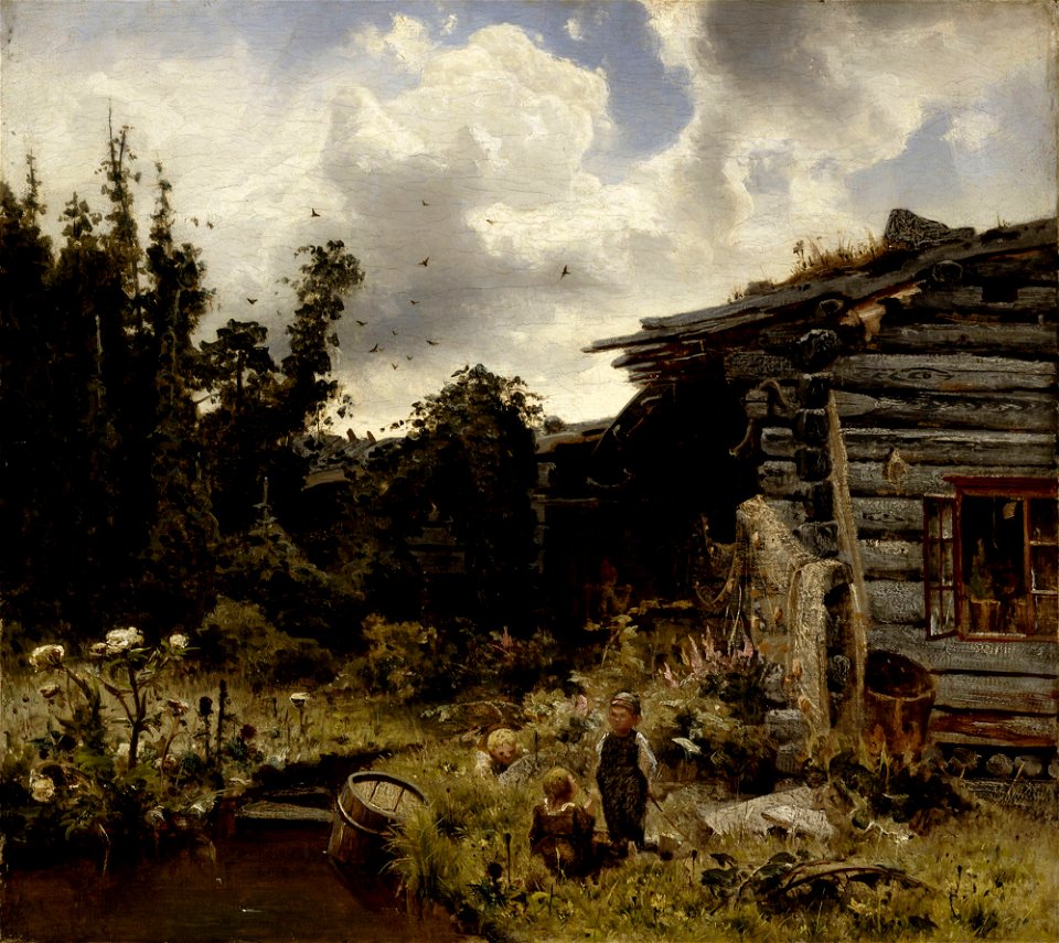 Werner Holmberg - Finnish Hop Garden (1860)