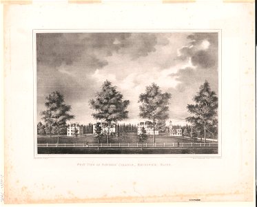 West view of Bowdoin College, Brunswick, Maine LCCN2003672924