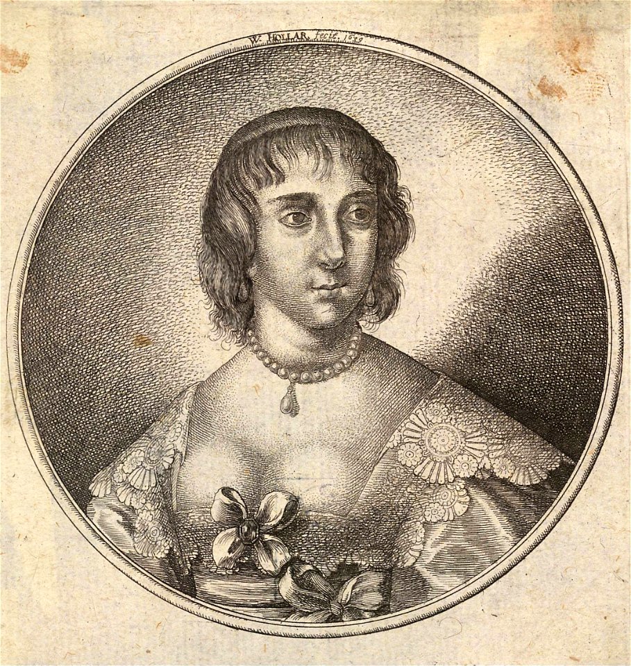 Wenceslas Hollar - Woman with straight fringe and straight hair