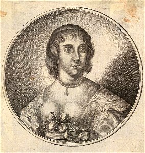 Wenceslas Hollar - Woman with straight fringe and straight hair