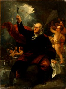 West - Benjamin Franklin Drawing Electricity from the Sky (ca 1816)