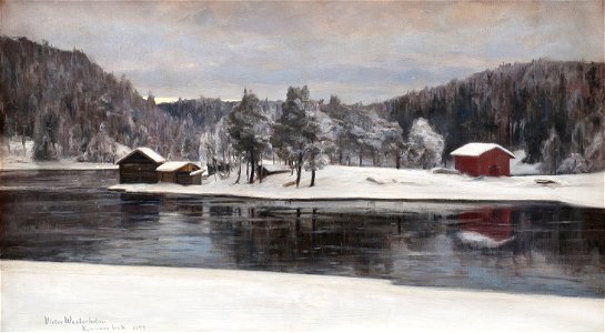 Westerholm Vinterlandskap från Kymmene bruk