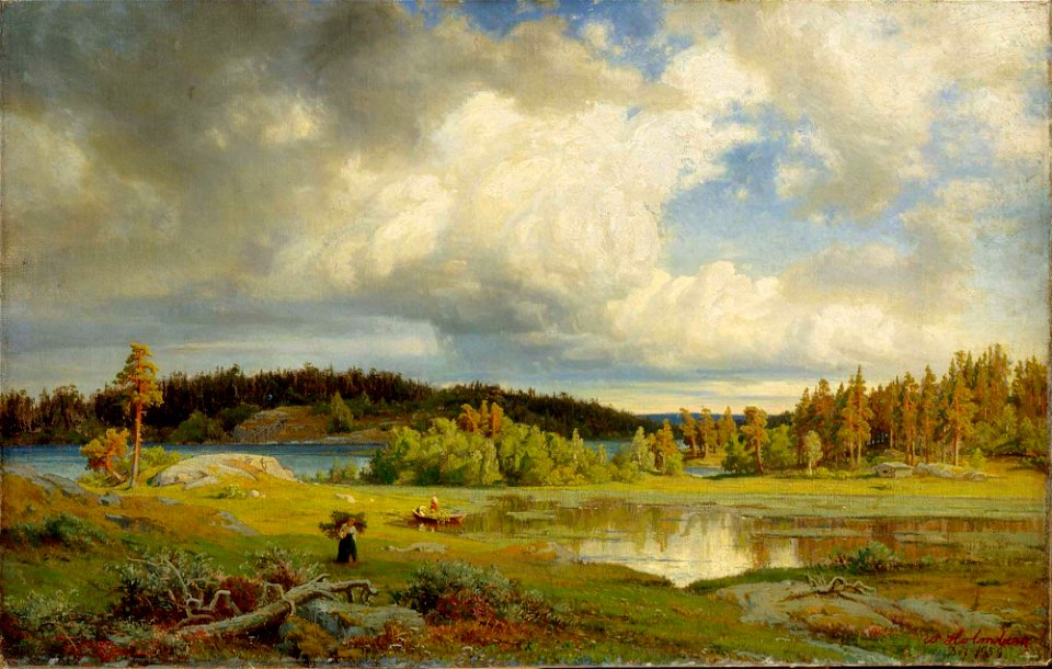 Werner Holmberg - Landscape from Kuru in Morning Light - A I 93 - Finnish National Gallery