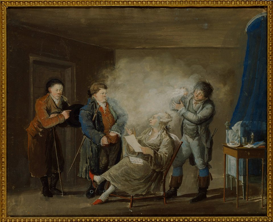While the Wig is Being Powdered (Pehr Nordquist) - Nationalmuseum - 25377