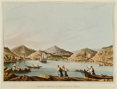 Western harbour of the island of Samos - Mayer Luigi - 1810