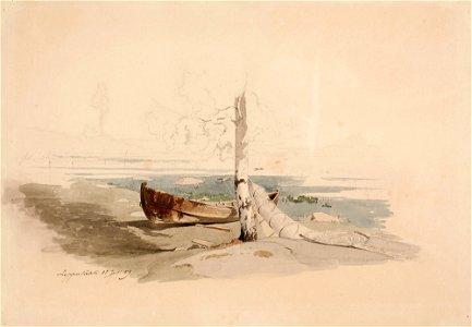 Werner Holmberg - Vene ja rysä rannalla - A I 470-140 - Finnish National Gallery
