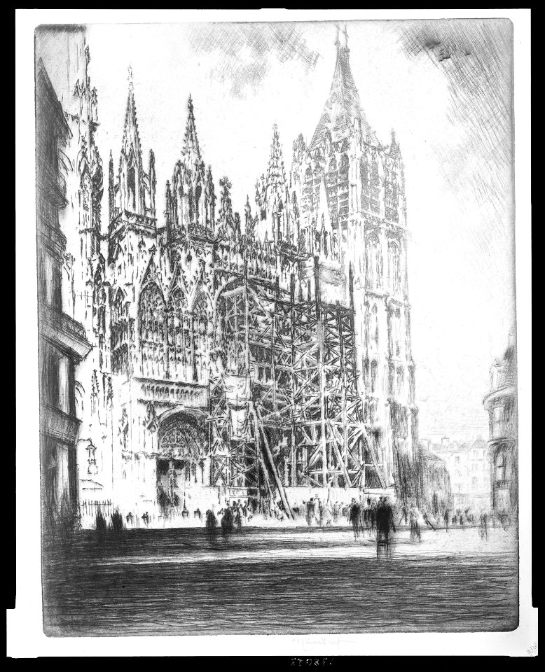 West front, Rouen cathedral LCCN2003676564