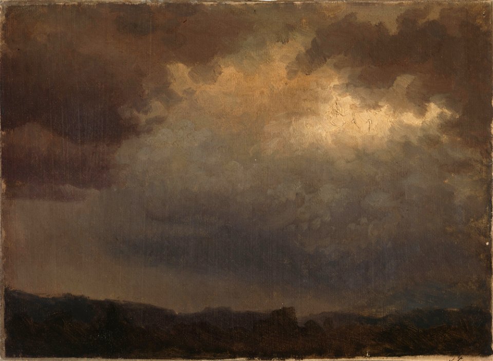 Werner Holmberg - Synkkä taivas, harjoitelma - A I 471-55 - Finnish National Gallery