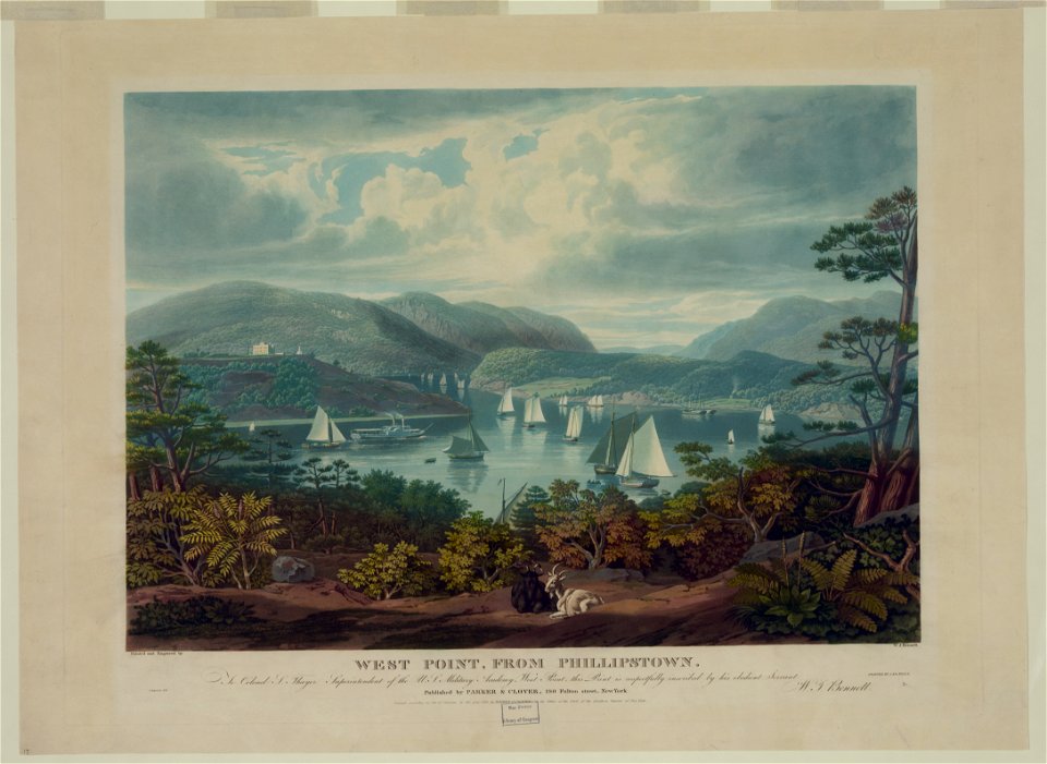 West Point, from Phillipstown - painted and engraved by W.J. Bennett. LCCN97518942