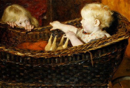 Erik Theodor Werenskiold - Children playing (1891)