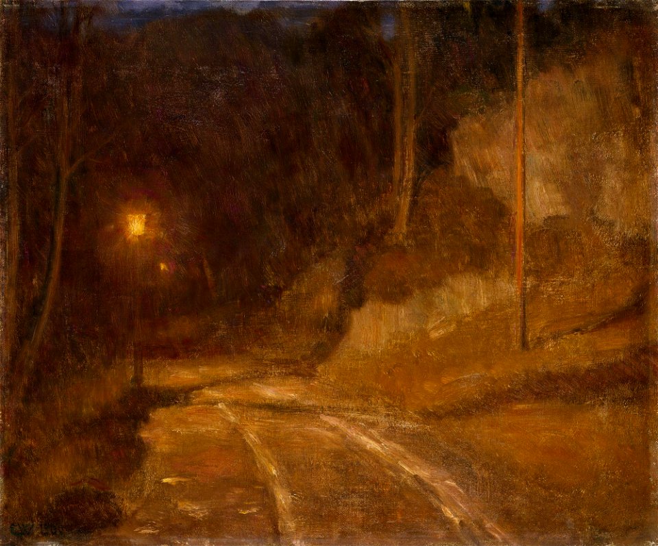 Erik Werenskiold - Lamp Light - NG.M.00847 - National Museum of Art, Architecture and Design