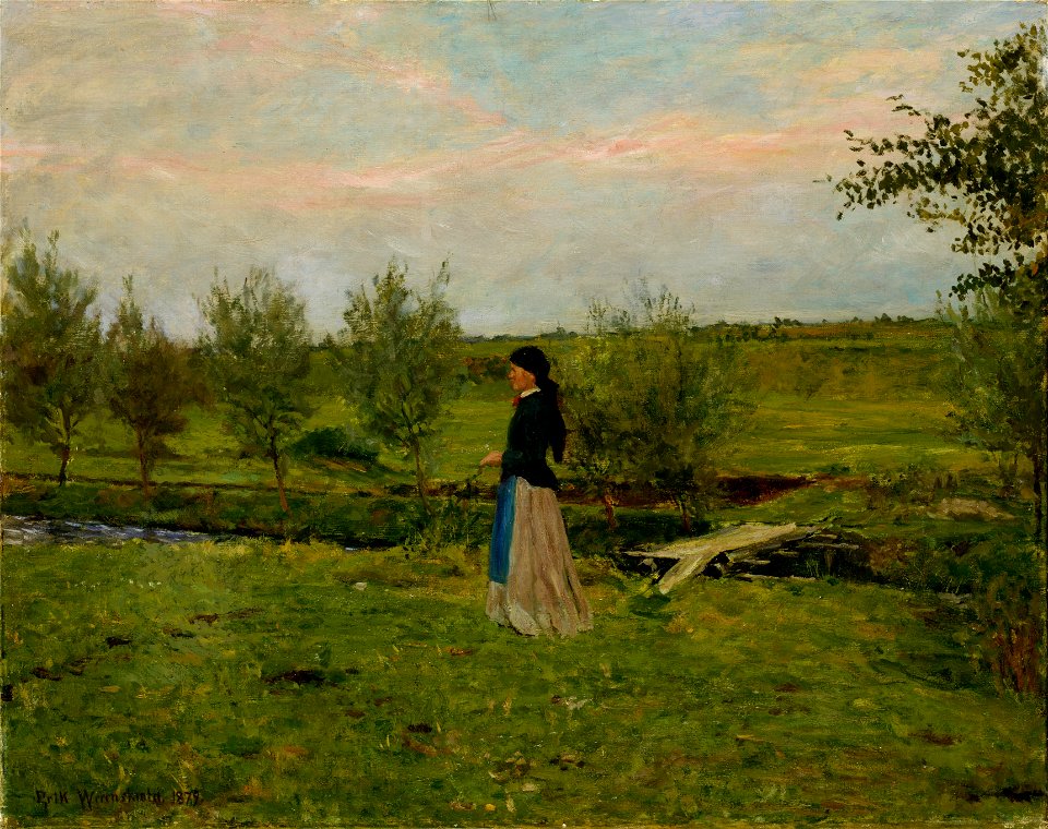 Erik Werenskiold - Evening at Pipping - Google Art Project