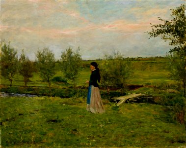 Erik Werenskiold - Evening at Pipping - Google Art Project