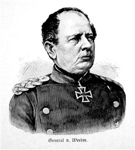 General von Werder. Free illustration for personal and commercial use.