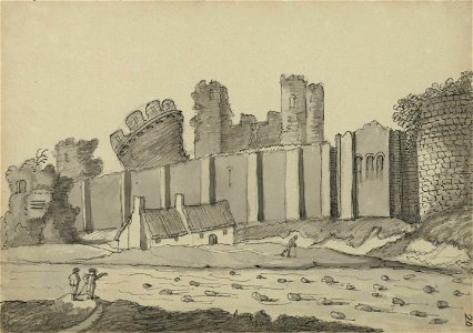 West entrance to Coity castle (1205512)