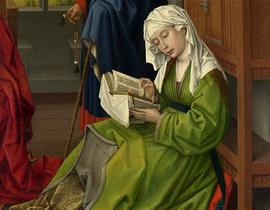 The Magdalen Reading - Rogier van der Weyden (cropped) 2. Free illustration for personal and commercial use.