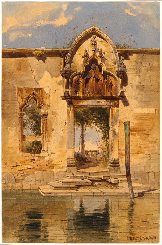 CFH Werner Portal of the Madonna della Misericordia from the Canal