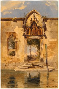 CFH Werner Portal of the Madonna della Misericordia from the Canal