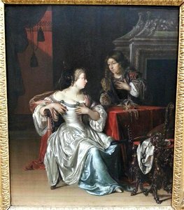 Adriaen van der Werff - Tancredo's dienaar overhandigt het hart van Guiscard in een gouden beker aan Ghismonda - 375 - Fitzwilliam Museum
