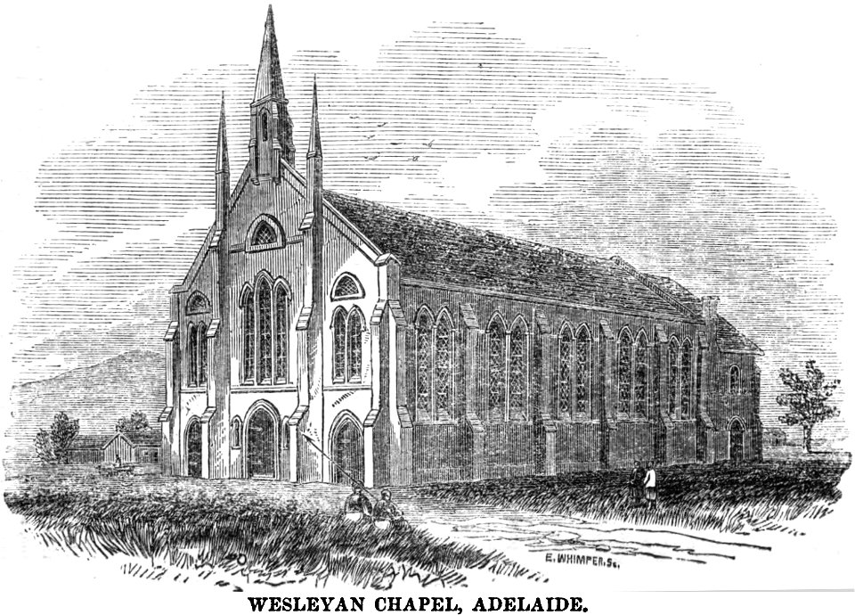 Wesleyan Chapel, Adelaide (March 1853, X, p.30) - Copy