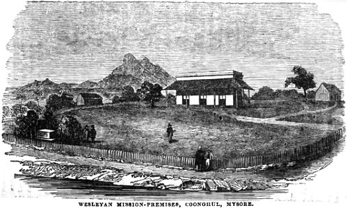 Wesleyan-Mission Premises, Coonghul, Mysore (VII, p.129, October 1950) - Copy