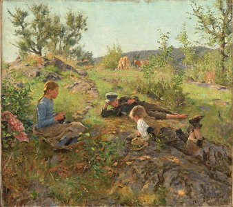 Erik Werenskiold - Herders at Tåtøy - NG.M.00990 - National Museum of Art, Architecture and Design