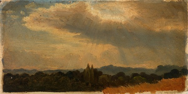Werner Holmberg - Korkea taivas maiseman yllä, harjoitelma - A I 471-34 - Finnish National Gallery
