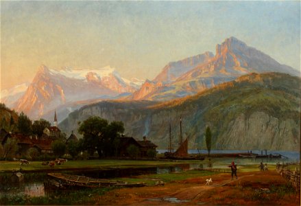 The Bay of Uri, Lake Lucerne by Thomas Worthington Whittredge, 1859, High Museum of Art