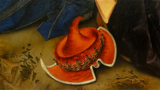 Weyden, Rogier van der — Anbetung der Könige (Detail König Mitte Kopfbedeckung)