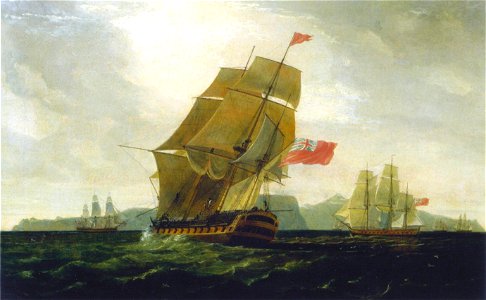 HMS Diadem at capture of Good Hope-Thomas Whitcombe