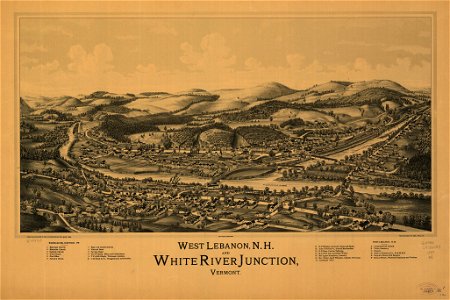 West Lebanon, N.H., and White River Junction, Vermont. LOC 75694703