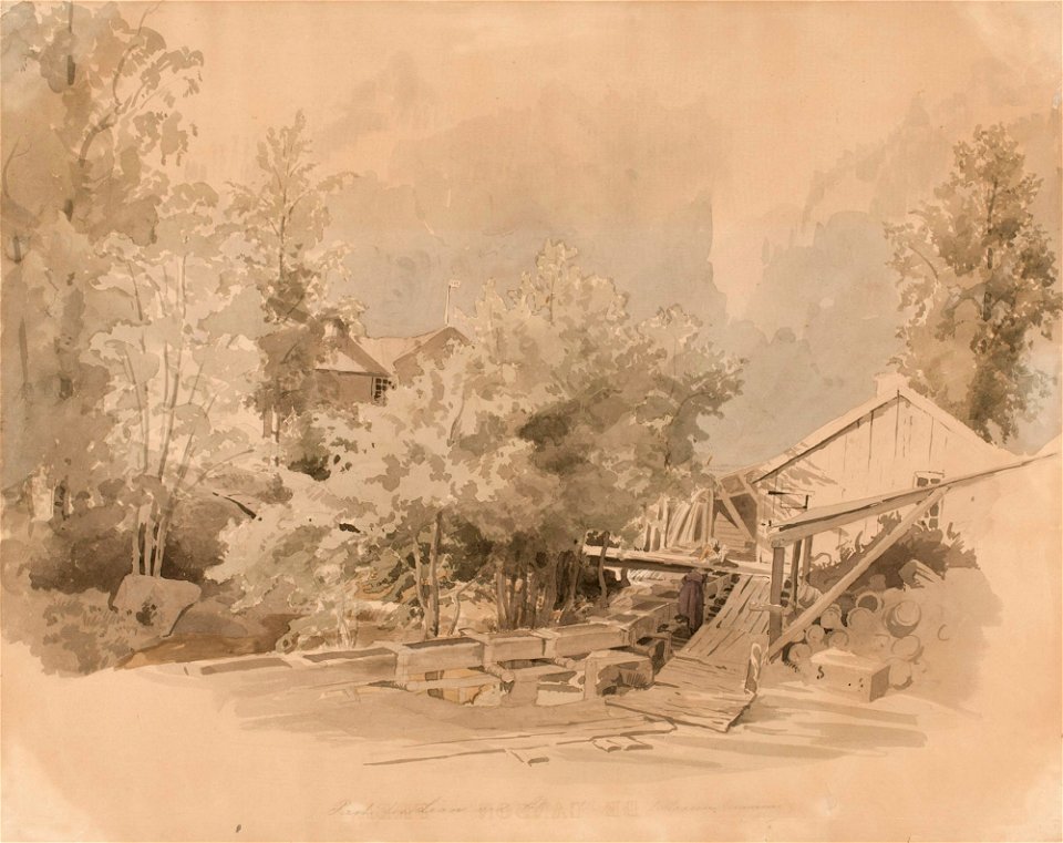 Werner Holmberg - Norskt kvarnlandskap - A I 470-118 - Finnish National Gallery
