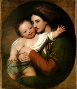 Mrs Benjamin West and son Raphael c.1767