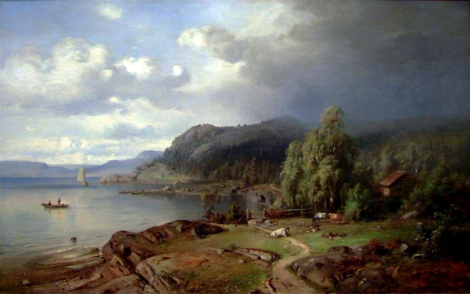 Christian Delphin Wexelsen - Landscape near Holmestrand - NG.M.00247 - National Museum of Art, Architecture and Design