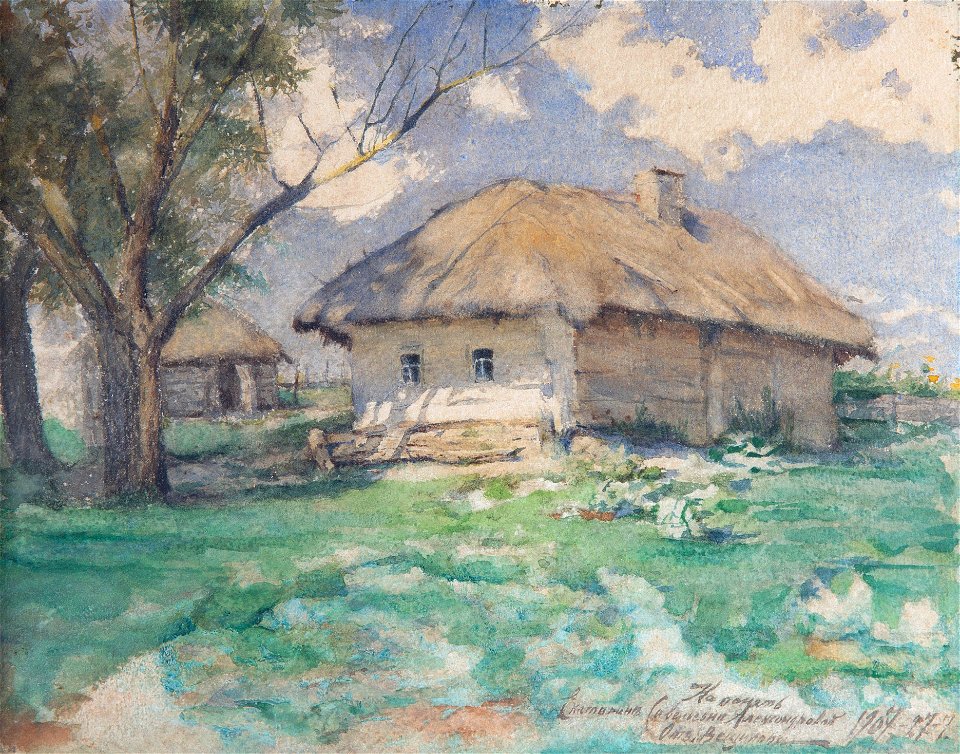 Russian Izba by Constantin Westchiloff, 1907