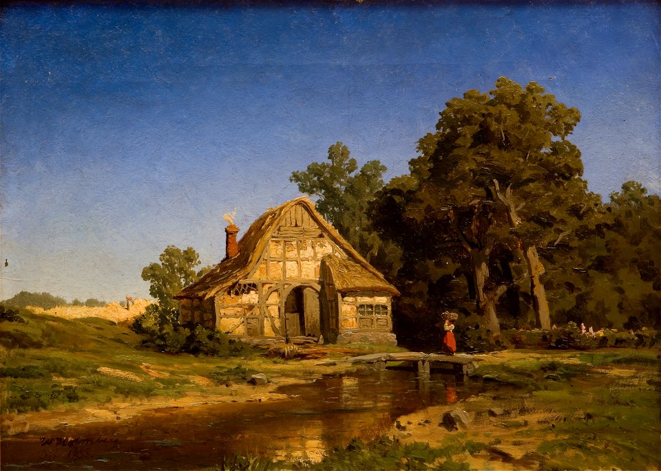 Werner Holmberg Saksalainen maisema, 1855